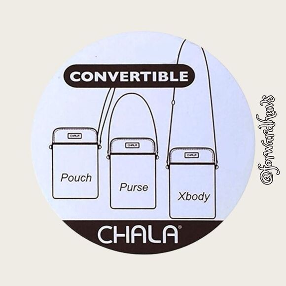 CHALA Owl Cell Phone Crossbody Purse Vegan Leather Handbag - Picture 8 of 9